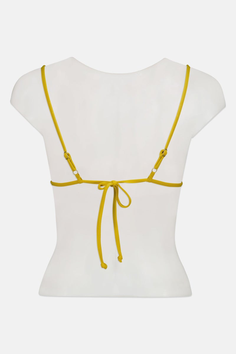 Billabong Women Plain Bikini Bottom, Mustard - Image 3